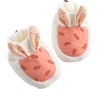 Sauthon Chaussons bébé Esmée velours lapin blanc 0-6 mois