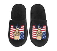 Chaussons Le Président Américain Joe Biden Sourit Avec Mépris Légers Pantoufles Avec Semelle Caoutchouc Pantoufles En Coton Pour Unisex Hôtels Voyage M