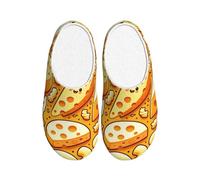Chaussons Macaronis Au Fromage Pantoufles De Bain Pour Extérieur | Chaussons Mules Peluche LéGèRes Slippers hotel pour Intérieur Maison Hiver
