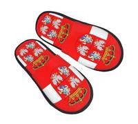 Chaussons Maison Drapeau De La République Des Deux Nations Portative Pantoufles En Coton Anti Odeur Pantoufles Pour Unisex La Maison Hiver L