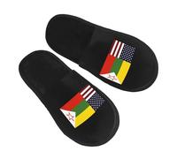 Chaussons Maison Drapeaux De L'Armée Nationale Américaine Et De L'État Shan, Style Déchiré Légers Pantoufles En Coton Antidérapantes Chaussons Pour D'Intérieur Voyage Outdoor L
