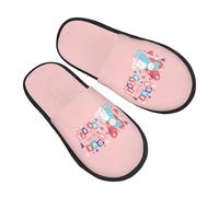 Chaussons Maison Joyeux Amour Dans Nos Cœurs, Chats Portative Pantoufles En Coton Légers Slippers Pour Unisex Outdoor Hôtels M