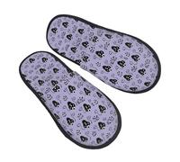 Chaussons Manoir Hanté Portative Pantoufles Doux Slippers Pour Unisex Hôtels De Camping M
