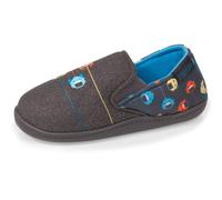 Chaussons mocassins légers et confortables, faciles à enfiler, bon maintien du pied gris chiné 30