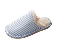 Chaussons moelleux pour femme - Pantoufles doublées - En feutre - Légères - Pour l'extérieur - En fourrure synthétique - Chaussons d'hiver en coton - Chaussons confortables