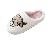 Chaussons Mousse Homme Femme Confort Doudou pour l'Intérieur Modèles Drôles et Tendances pour l'hiver Cadeau Parfait pour Les Fêtes de Noël et Saint-Valentin