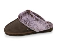 Chaussons Isotoner Mule Eva - Cuir Et Fourrure W pour Femme 36 Vert