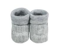 Trois Kilos Sept Chaussons naissance - Message Maman d'Amour 0-1 mois
