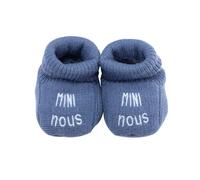 Chaussons naissance - mini nous bleu marine 0/3M-(50/60)