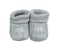 Chaussons naissance - mini nous gris 0/3M-(50/60)