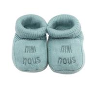 Chaussons naissance - mini nous vert 0/3M-(50/60)
