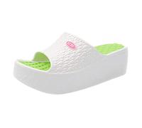 Chaussons nuages originaux pour femme - Sandales de bain multicolores - Pantoufles d'été antidérapantes confortables - Chaussures de douche élégantes - Sandales souples - Sandales plates - Chaussures