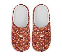 Chaussons Oiseaux De La Récolte D'Automne Pantoufles D'Hôtel Pour Spa | Chaussons Mules Douillets Lavables Chaussons Pantoufles pour Maison Voyage Intérieur