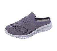 Chaussons orthopédiques pour femme, chaussures de marche, bout fermé, avec support pour arc, chaussons en maille anatomiques, antidérapants, confortables, respirants, d'été, décontractés, à la mode
