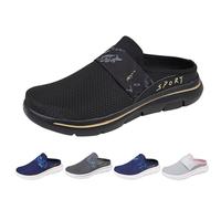 Chaussons orthopédiques pour femme d'été, chaussures orthopédiques pour femme avec coussin d'air, glissement sur doux et confortable, pantoufles en maille antidérapante, respirantes à bout fermé