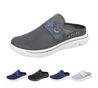 Chaussons orthopédiques pour femmes d'été, chaussures orthopédiques pour femmes avec coussin d'air, slip on doux et confortable, pantoufles en maille antidérapantes, respirantes, bout fermé