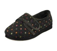 Chaussons Padders Lotty Large Ajustement Avec Crochets Et Boucles Pour Femmes