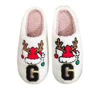 Chaussons Pantoufle De Noel Charentaises Femme Pantoufles Femme Hiver Chaussons Homme Peluche Noel Chausson Peluche Chaud Slippers Homme Des Chausson Fantaisie Hiver Chaud Polaire Lutin Pantoufle