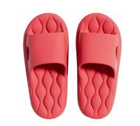 Chaussons Pantoufles De Fasciite Plantaire pour Femmes, Pantoufles De Massage Réflexologie Plantaire Sandales D'acupression Pantoufles De Douche pour Hommes Dames (Color : Rosso, Size : EUR 39-40)