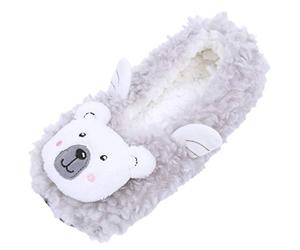 Chaussons/Pantoufles Gris Clair avec des Ailes 36/38 EU