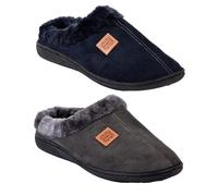 Chaussons Pantoufles Homme Confort - OZABI - Suedine - Semelle antidérapante 41