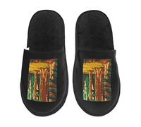 Chaussons Parc National Tierra Del Fuego Californie Du Sud Avec Semelle Caoutchouc Pantoufles Doux Slippers Pour Unisex Hôtels De Camping M