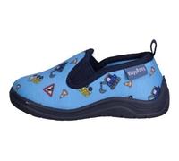 Chaussons - Playshoes - Allover Construction Site - Bleu - Confortables - Antidérapants 28/29
