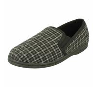Chaussons Pleins Pour Hommes Mason Gris Foncé À Carreaux