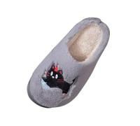 Chaussons Poilu Femme Léger Antidérapant Fermé Devant Chaussons De Chambre Poilu Hiver Chaud Pantoufles De Maison Fluffy Intérieur Extérieur Élégant Sliders Mémoire Mousse Invités Semi-fermées