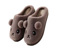 Chaussons Poilu Femme Poilu Antidérapant Fermé Devant Pantoufles De Chambre Chaude Confortable Doux Pantoufles De Maison Invités Thermiques Mousse À Mémoire De La Chambre Fluffy Lavables Fuzzy