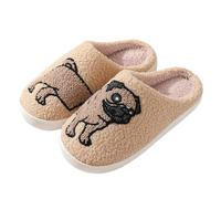 Chaussons pour animaux pour hommes - Pantoufles en coton pour chiens, chaudes, pantoufles en coton pour intérieur et extérieur pour homme et femme, lavable, antidérapant, léger, silencieux, chaudes