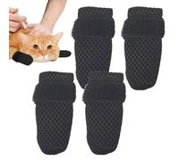 Chaussons Pour Chat Mitaines De Protection Anti-Griffes En Respirante 4X