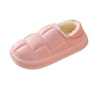 Chaussons pour femme et homme 2022 Net Red Slippers Hiver Sac Talon Survêtement Plus Velvet Maison Intérieur Épais Bottom Confinement Chaussures en peluche 77 Chaussures en ligne pour femme, Rose, 41