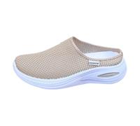 Chaussons pour Femme - Fermés Légères pour Le Printemps et l'été avec Semelle intérieure Orthopédiques Antidérapantes Chaussures d'été Talon compensé Élégantes Vintage Ville
