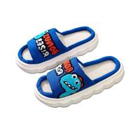 Chaussons pour fille avec mousse à mémoire de forme - Semelle intérieure douce et épaisse - Semelle intérieure antidérapante pour un maximum de confort à la maison, bleu, 36 EU