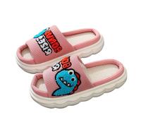 Chaussons pour fille avec mousse à mémoire de forme - Semelle intérieure douce et épaisse - Semelle intérieure antidérapante pour un maximum de confort à la maison, Rose, 35 EU