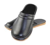 Chaussons Pour Hommes Pantoufles En Cuir Bon Marché For Hommes, Chaussures D'intérieur, Grande Taille 47-48, Mules For Hommes, Pantoufles Fermées, Chaussures De Couple Unisexes Pour Hommes(Green,39-40