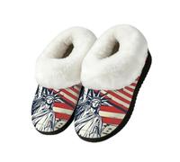 Chaussons pour intérieur et extérieur Motif drapeau américain 4 juillet, multicolore, 43/44 EU