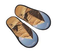 Chaussons Pyramide De L'Égypte Ancienne Avec Semelle Caoutchouc Pantoufles Portative Slippers Pour Unisex Hôtels Chambre M