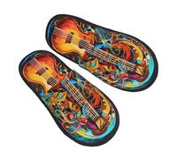 Chaussons Série Musicale Épais Chaussons Maison Confortable Pantoufles En Coton Pour Outdoor Hôtels Unisex L