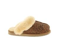 SHEPHERD Pantoufle 'Jessica' crème / marron / brun foncé, Taille 36