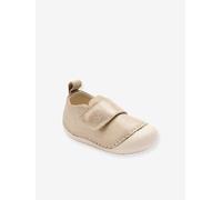 Chaussons souples scratchés bébé or 25