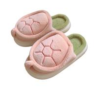 Chaussons Tortue 3D Design Semelle Souple Chaud Bout Fermé Hiver Maison | Tissu en velours, forme de tortue 3D, semelle souple chaude, protection des orteils fermés, vert, taille 36-41