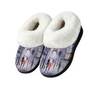 Chaussons vintage Paris Tour Eiffel pour intérieur ou extérieur, multicolore, 41/42 EU