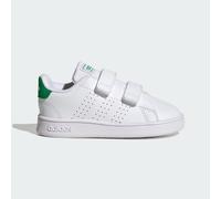 Chaussure à double bande auto-agrippante Advantage Lifestyle Court Cloud White / Green / Core Black 26