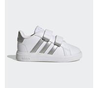 Chaussure à scratch Grand Court Lifestyle Cloud White / Matte Silver / Matte Silver 26