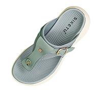 Chaussure a Talon Femme Sandales Compensées Femme Avec Bande Croisée Pantoufles D'été Anatomiques Confortables Fabriqué En Italie Sandales Confort Claquettes Tongs Chaussures Sandale Orthopédique
