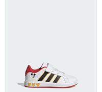 adidas Mixte Enfant Disney Mickey Mouse Grand Court Shoes Kids, Cloud White/Core Black/Bold Gold, 31 1/2 EU