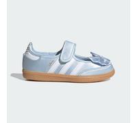 ADIDAS ORIGINALS Ballerines 'SAMBA' bleu clair / or / blanc, Taille 29