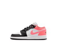 Chaussure Air Jordan 1 Low pour ado Noir/Blanc/Pink Gaze 35.5